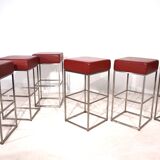 Ensemble de 6 tabourets de bar De Sede DS 218/55 par Paolo Piva, 2000