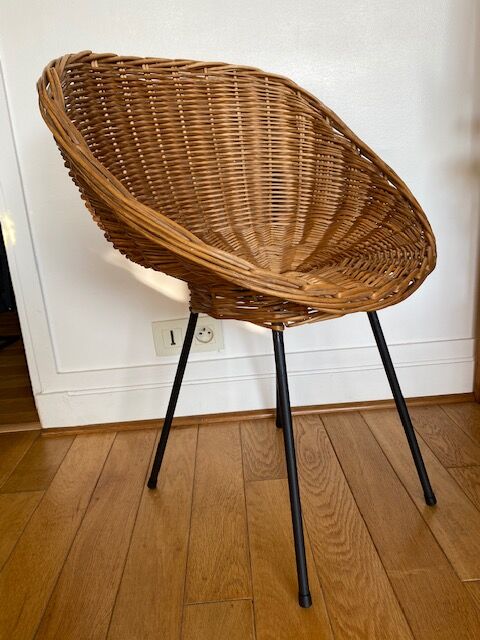 Wicker chair - 1950