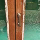 Old Art Deco glazed bookcase in Burmese teak