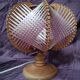 Scandinavian table lamp in vintage wire and wood from the 70s