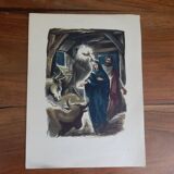 Illustration of the nativity Entry into the sheepfold