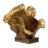 Lampe en bronze doré signée Chrystiane Charles, pour Maison Charles