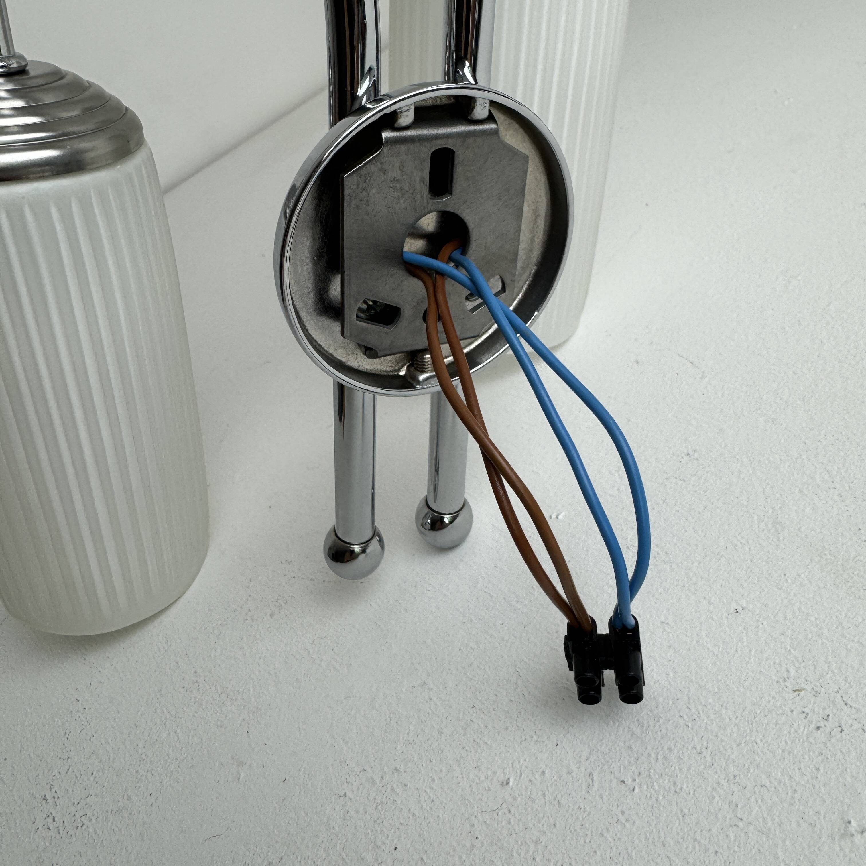 Vintage 1970 asymmetrical double wall light