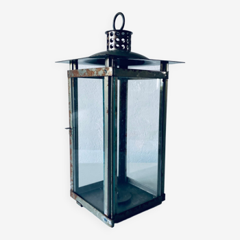 Lantern made of iron and glass