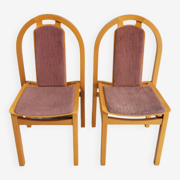 Pair of vintage Baumann Argos chairs Henri JULIEN