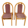 Paire de chaises vintage Baumann Argos Henri Julien