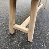 Renovated oak farm bench from the 20th century, 180cm.