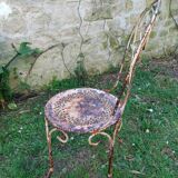 Chaises de jardin en metal