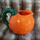 Jug / Carafe in orange barbotine shape