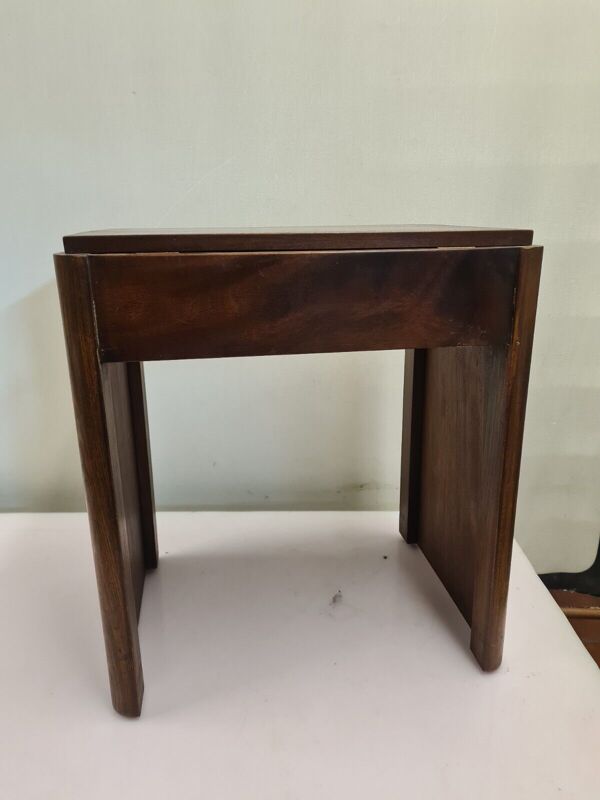 Tabouret de piano en acajou