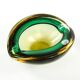 Sommerso Mid-century Modern organiser, glass, Murano, Italy, 1950s