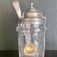 Solid silver and crystal mustard, early nineteenth century.