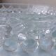 Glass dish with 4 compartments