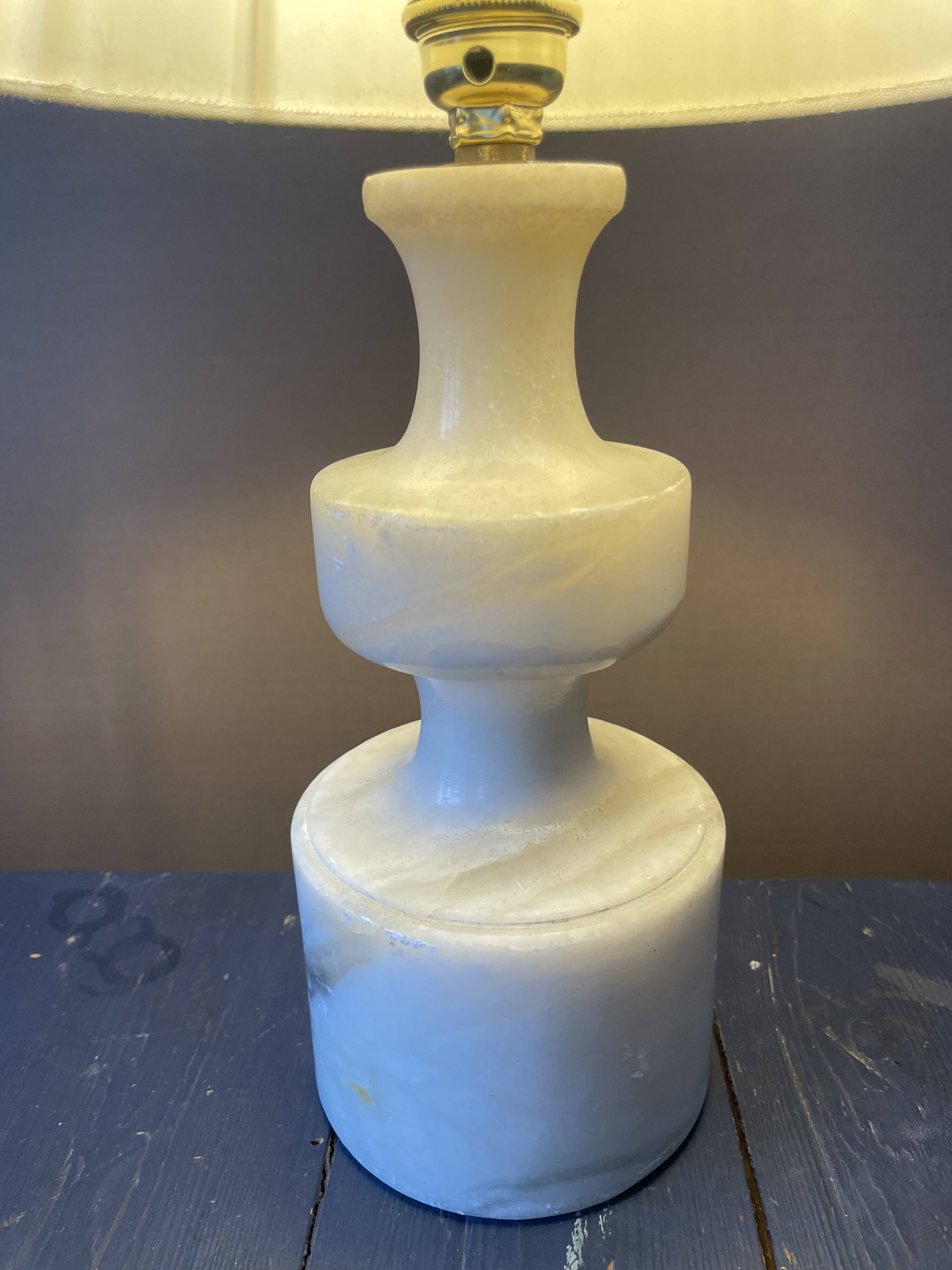 Antique marble table lamp