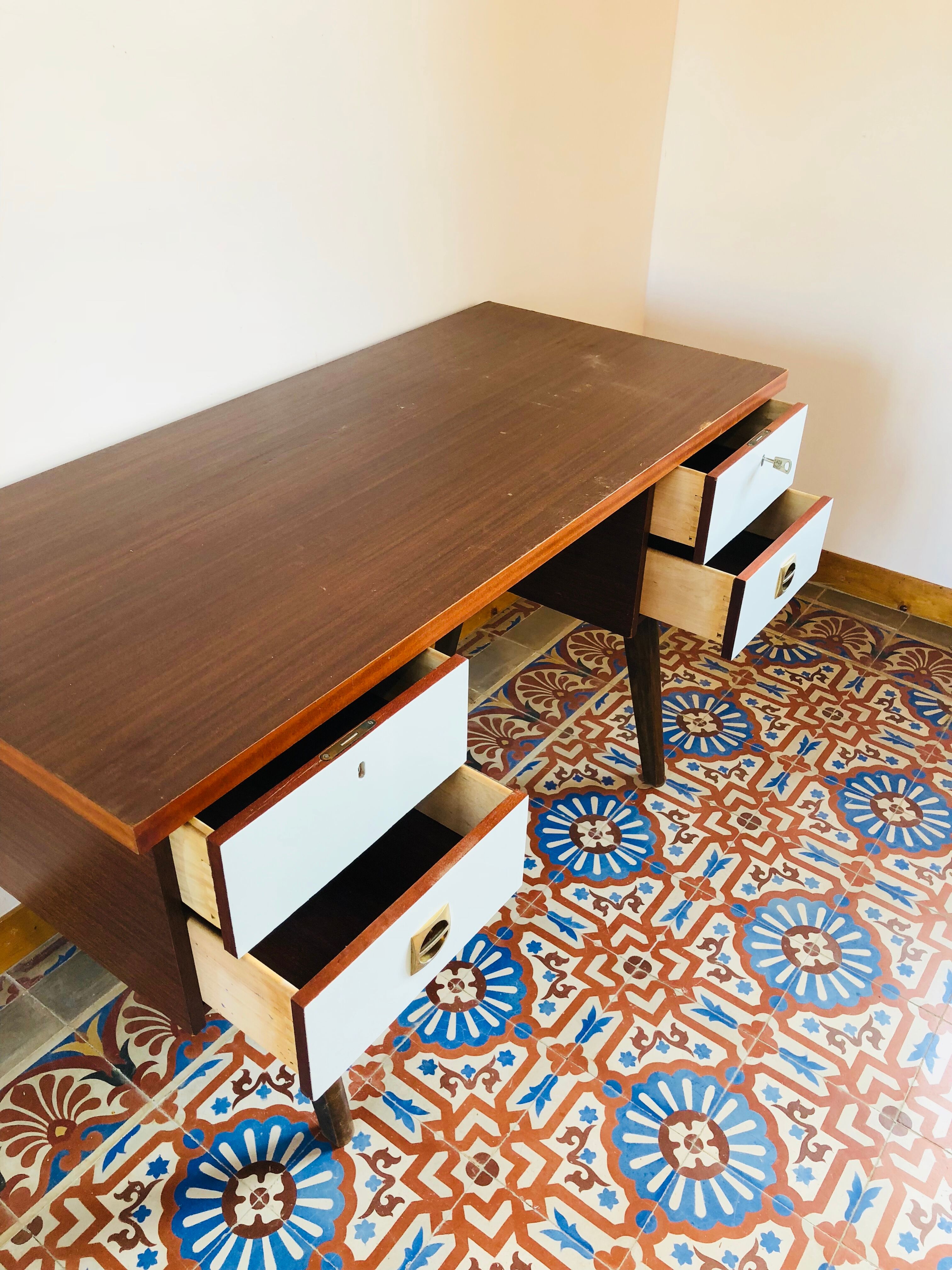 Vintage teak desk 1960