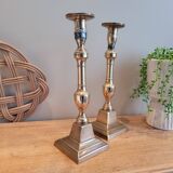 La Redoute x Selency pair of brass candle holders 14