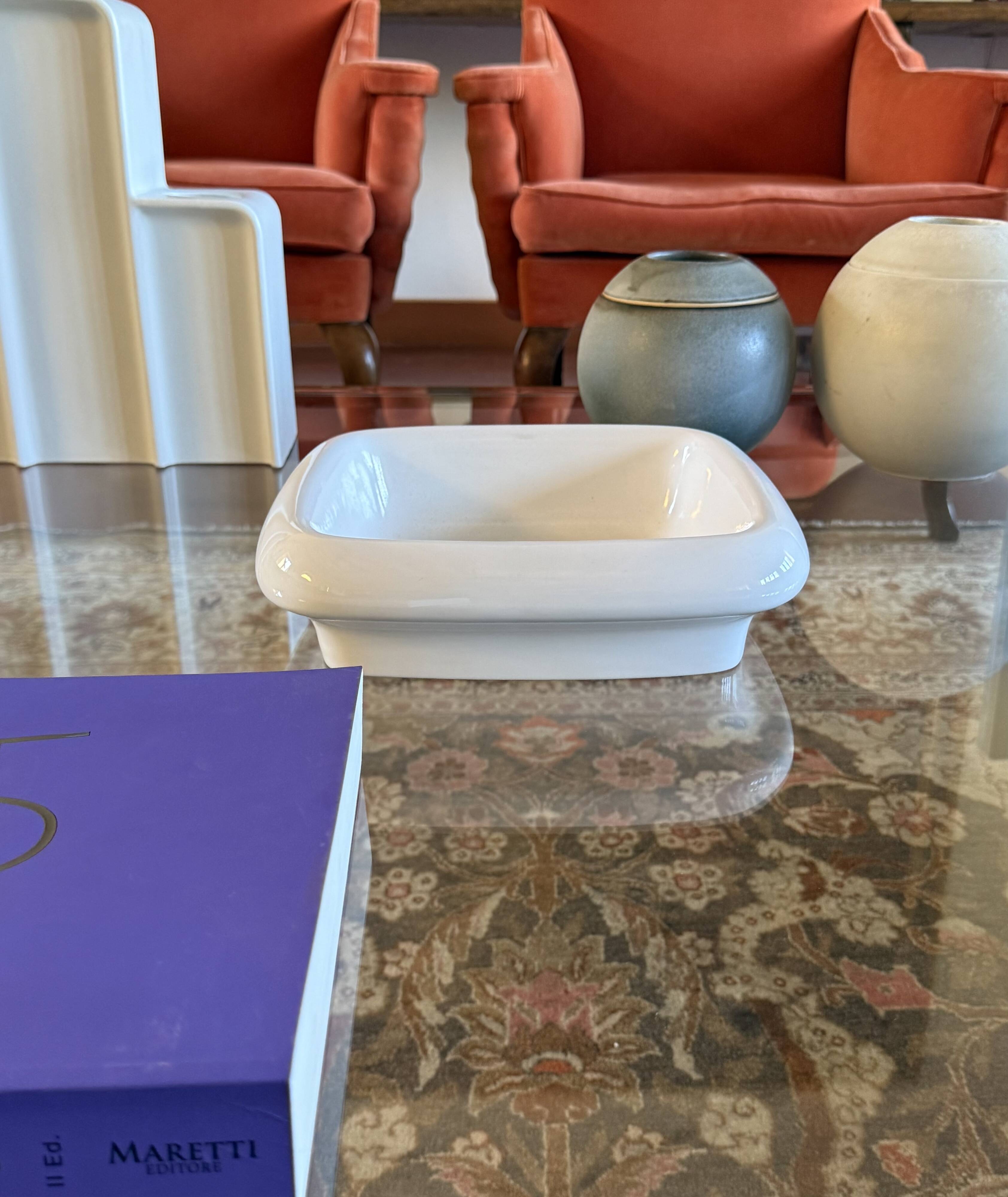 Angelo Mangiarotti, centre de table en céramique mod. Tremiti 4035, Danese 1970