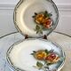 Set of 5 flat plates Digoin Sarreguemines model Adèle
