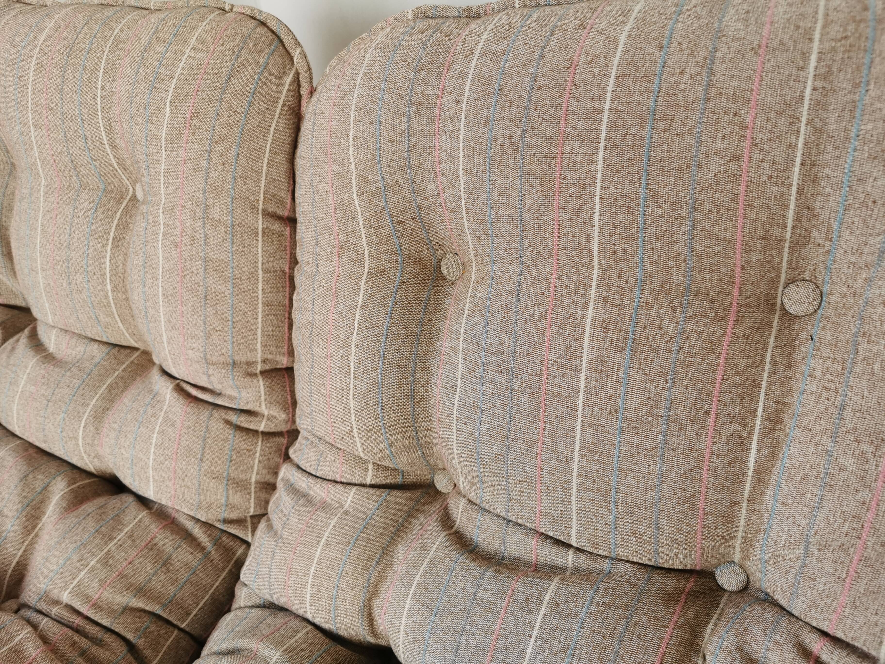 Tubular metal bench from the 80s