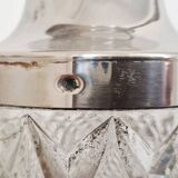 Cut crystal carafe and silver-plated metal – Victorian / Napoleonic III style