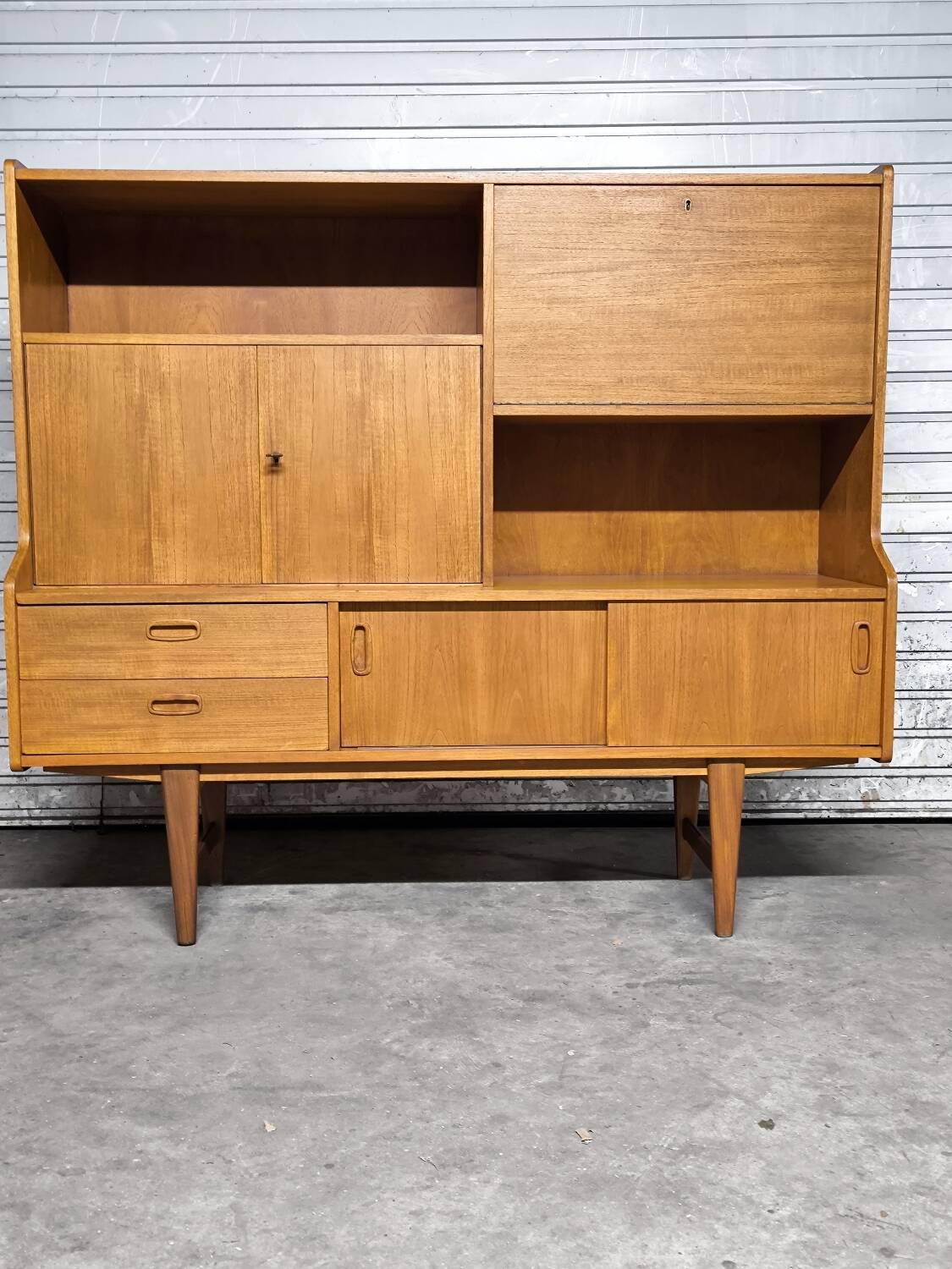 Vintage Scandinavian teak enfilade from the 1960s by Samcom.