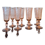 8 Rosaline champagne flutes