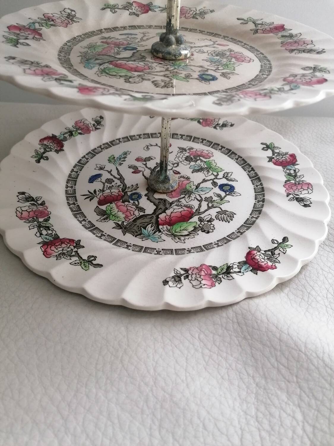 Antique cake stand Fine Staffordshire ware