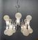 Chrome space age sputnik glass chandelier, 1970s