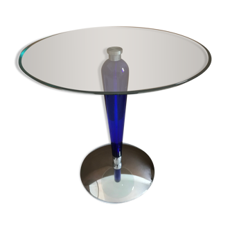 Glass side table