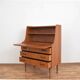 Mid-Century Danish Teak Secretary by Gunnar Nielsen for Tibergaard, 1960s.