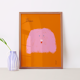 Affiche murale colorée chien pour enfant 30cm*40cm