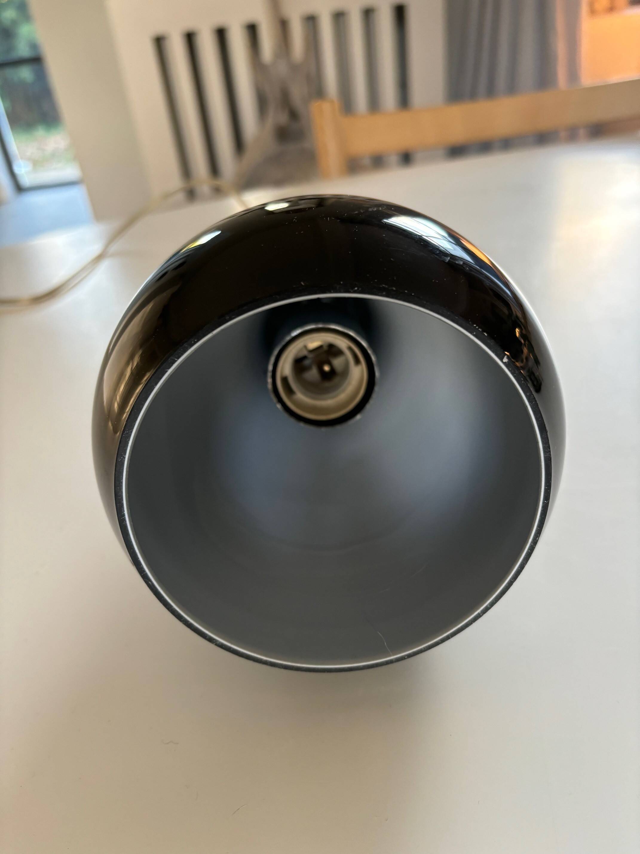 glass pendant light - 80s/90s Sweden