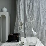 Very large glass decanter with spinning top H36