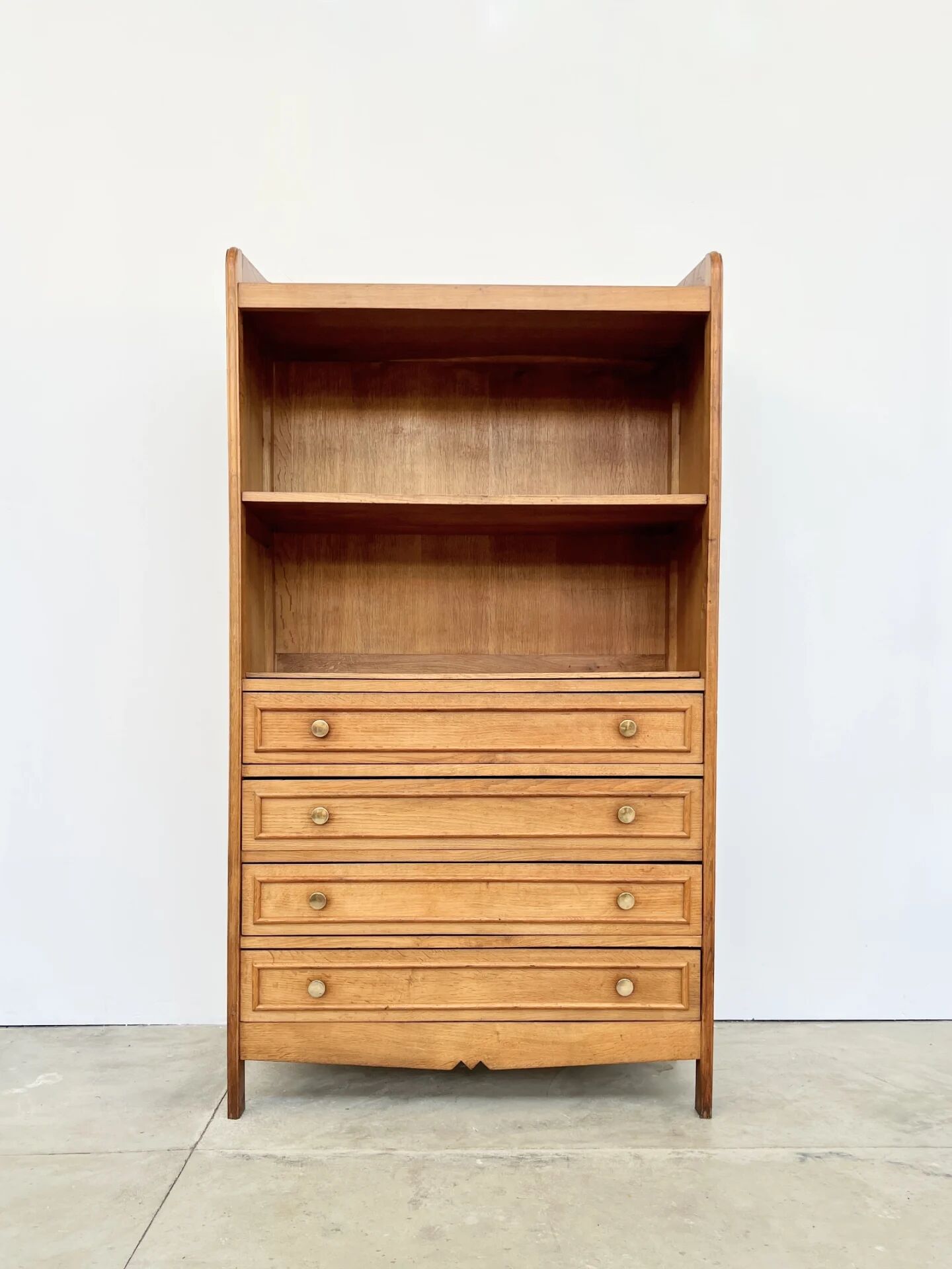 Convenient library, solid oak, 1950s.
