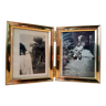 Deux photographies vintage en noir et blanc encadrées