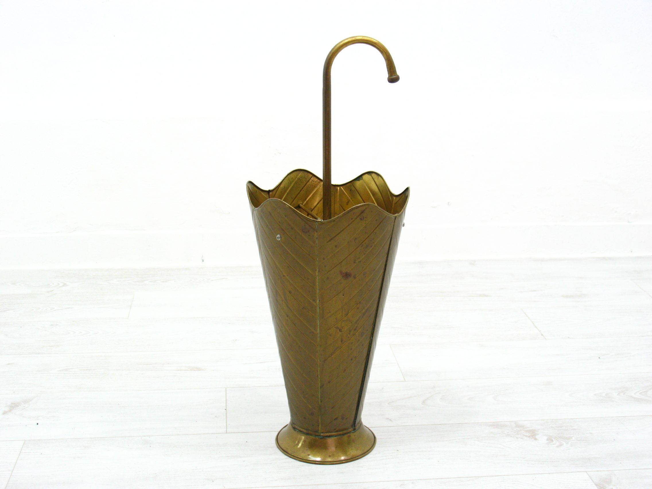 Vintage umbrella stand in metal, 1970s