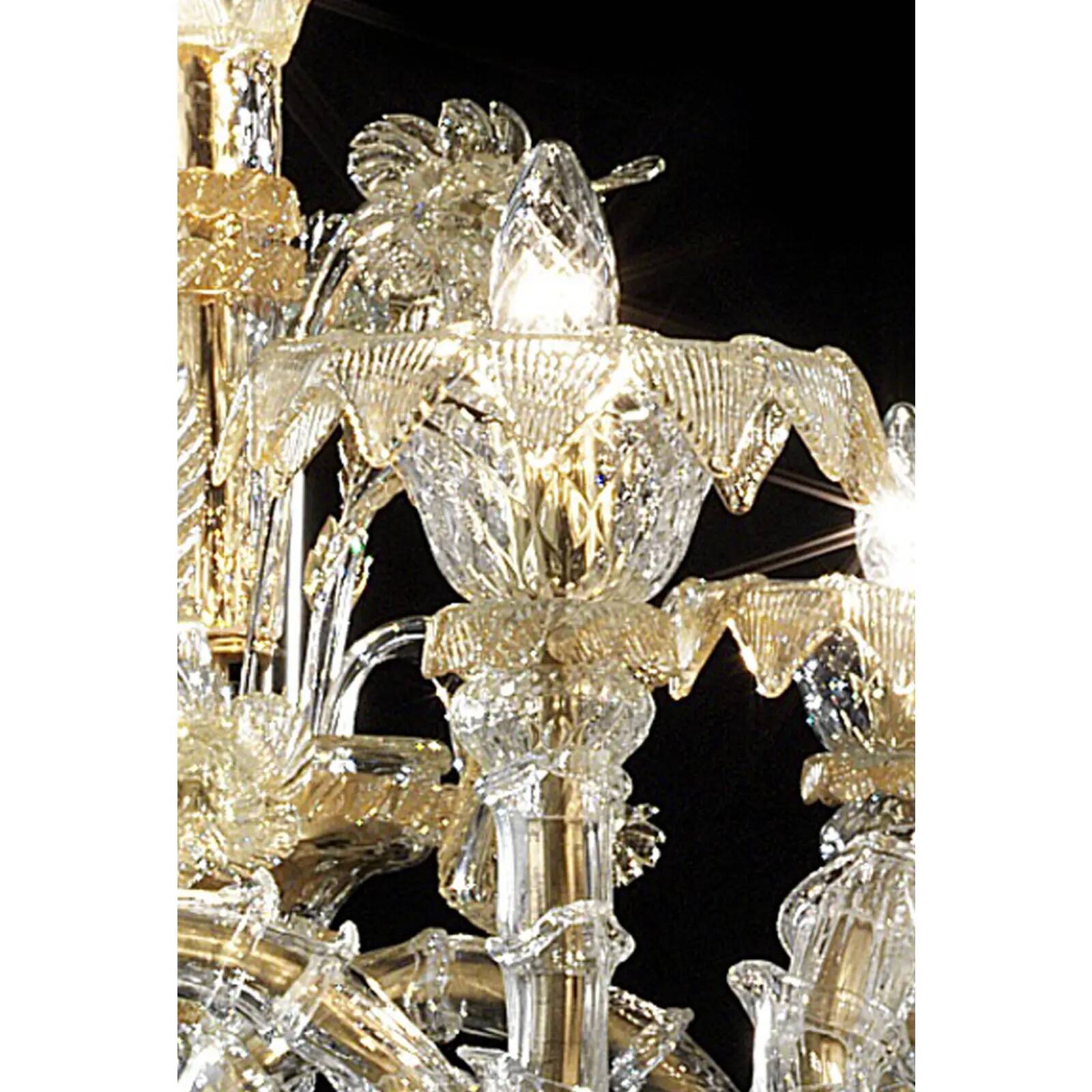 Handcrafted Imperial Venetian Murano Glass Ca’ Rezzonico Chandelier