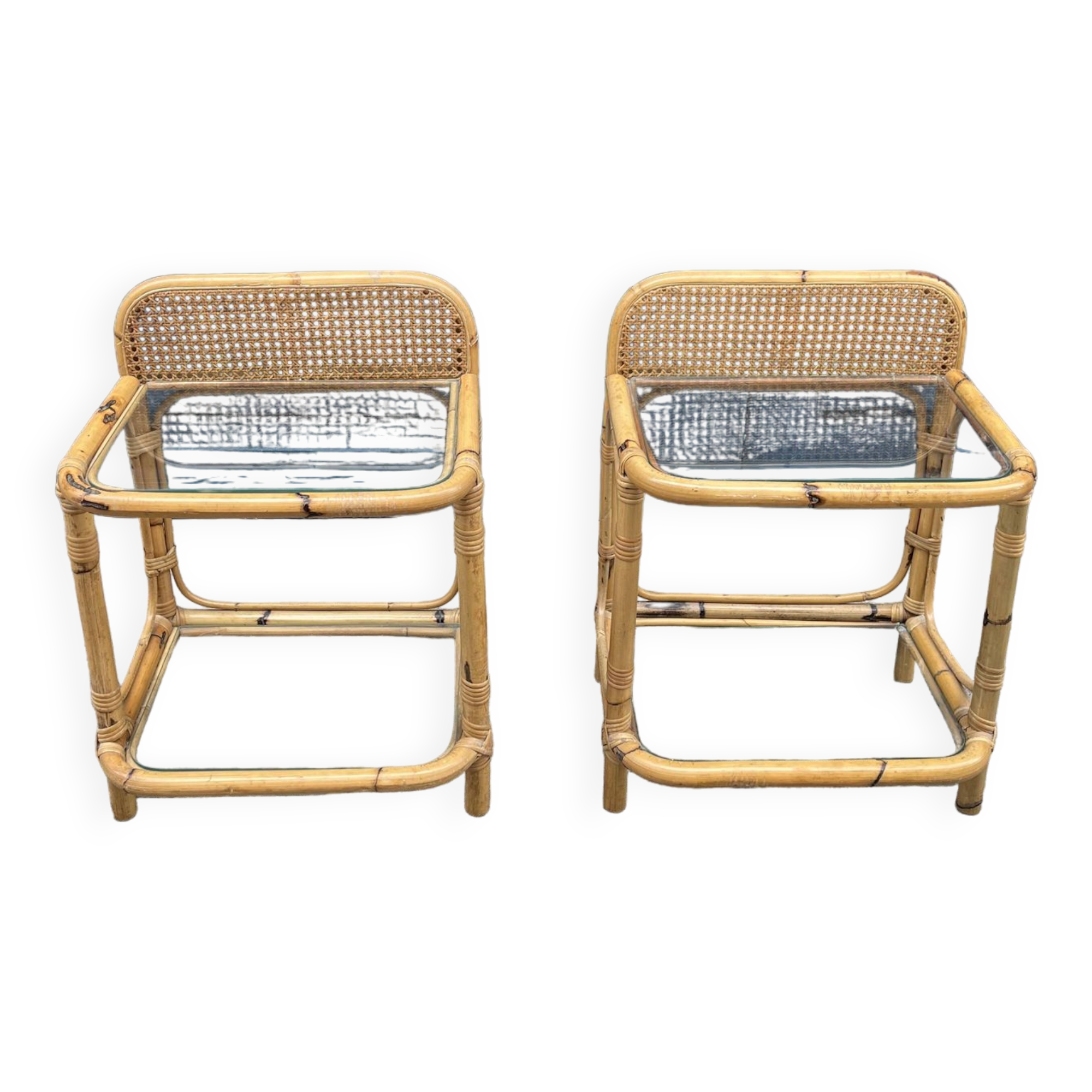 Paire de chevets vintage