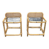 Pair of vintage bedside tables