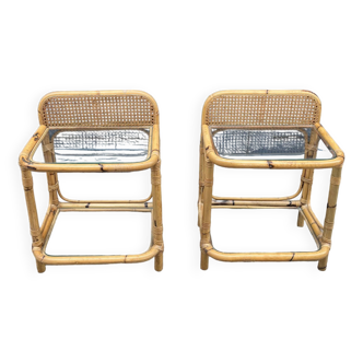Pair of vintage bedside tables