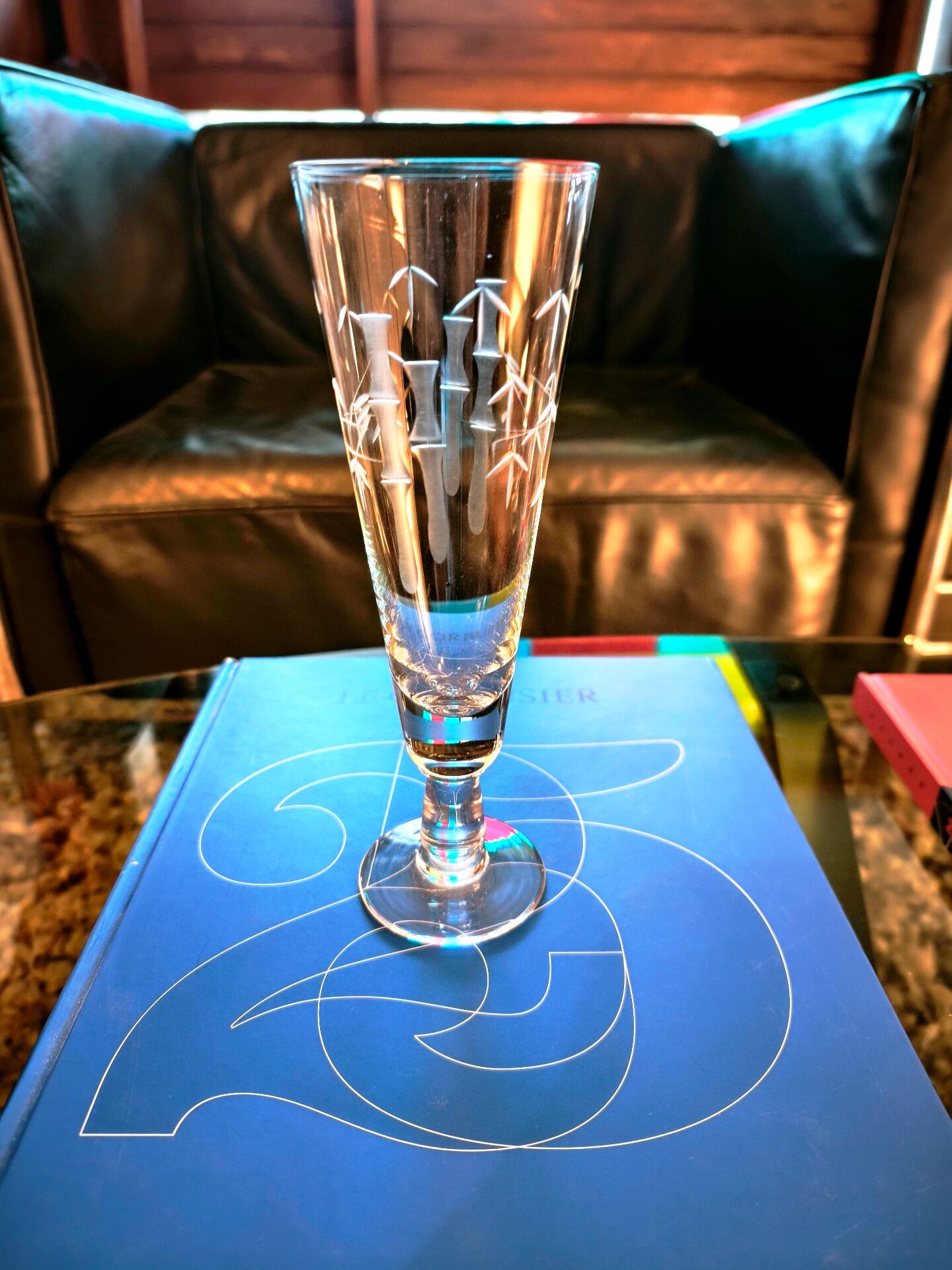 6 vintage bamboo beer glasses from the 1960s, Noritake Sasaki style.