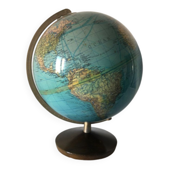 Globe terrestre grand Colomb 1969