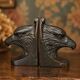 Pair of eagle bookends in patinated bronze – Art Deco style