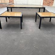 Table basse metal noir