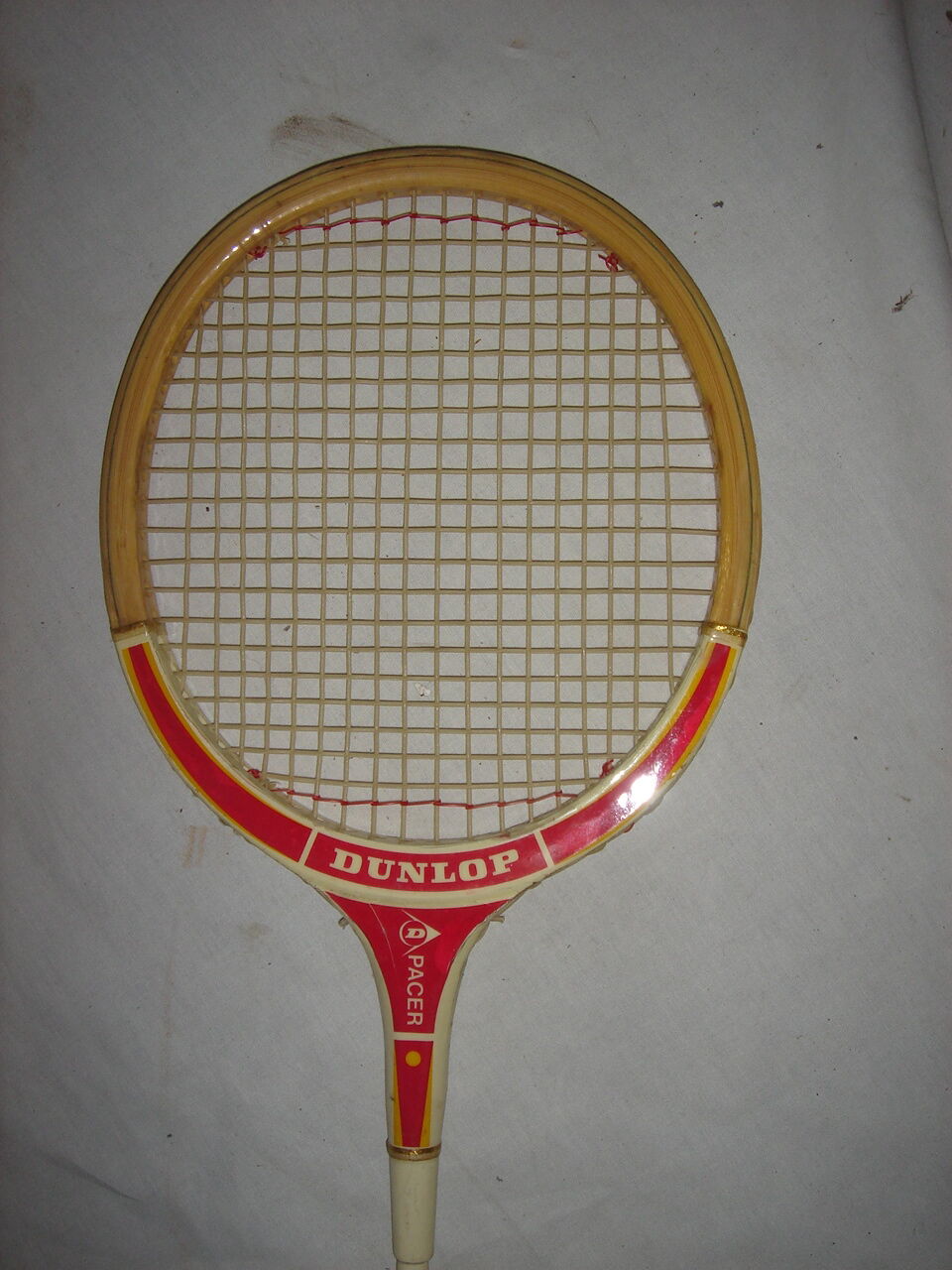 Old Dunlop Racer wooden squash racket from 1970