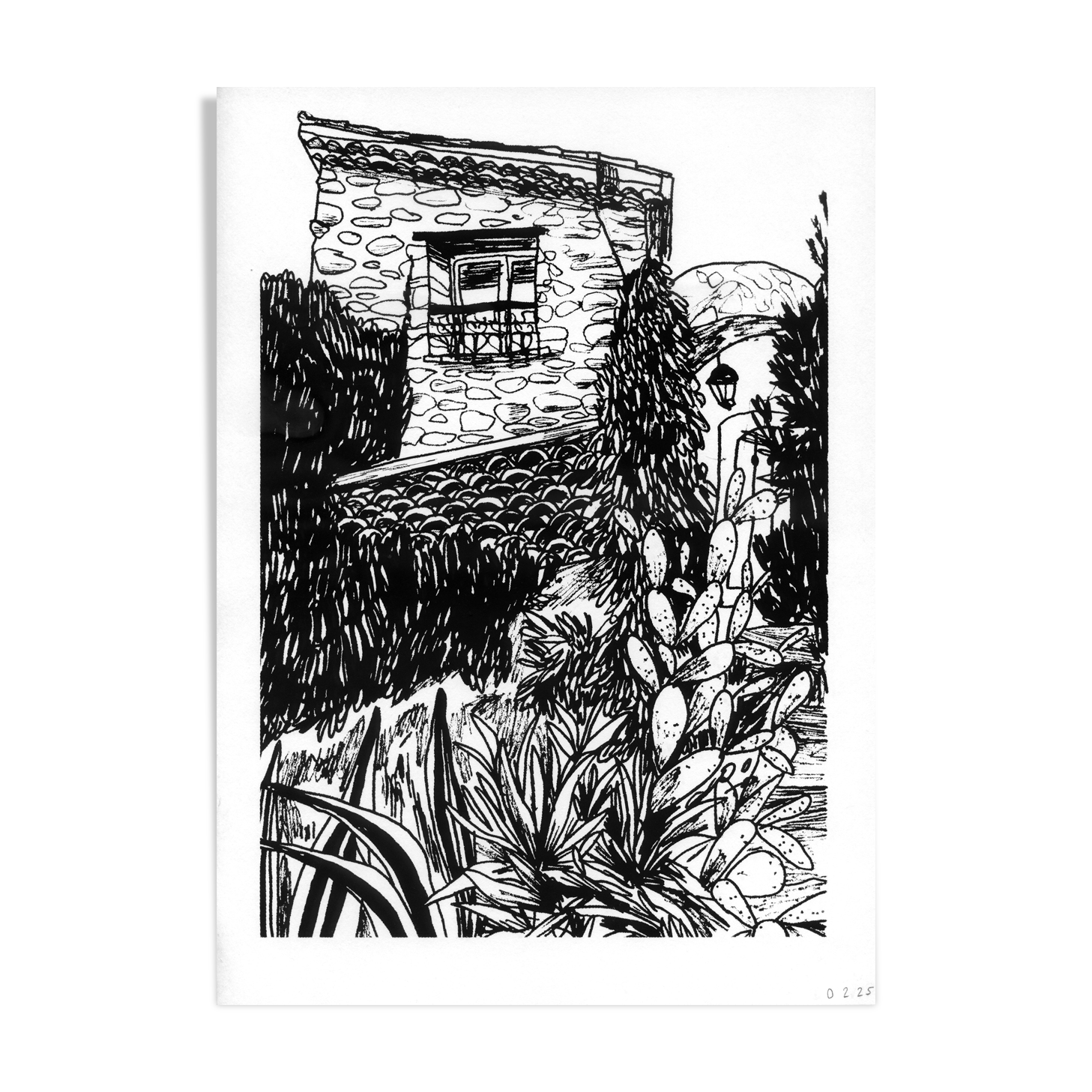 Sérigraphie "Villa Fontaine #2"