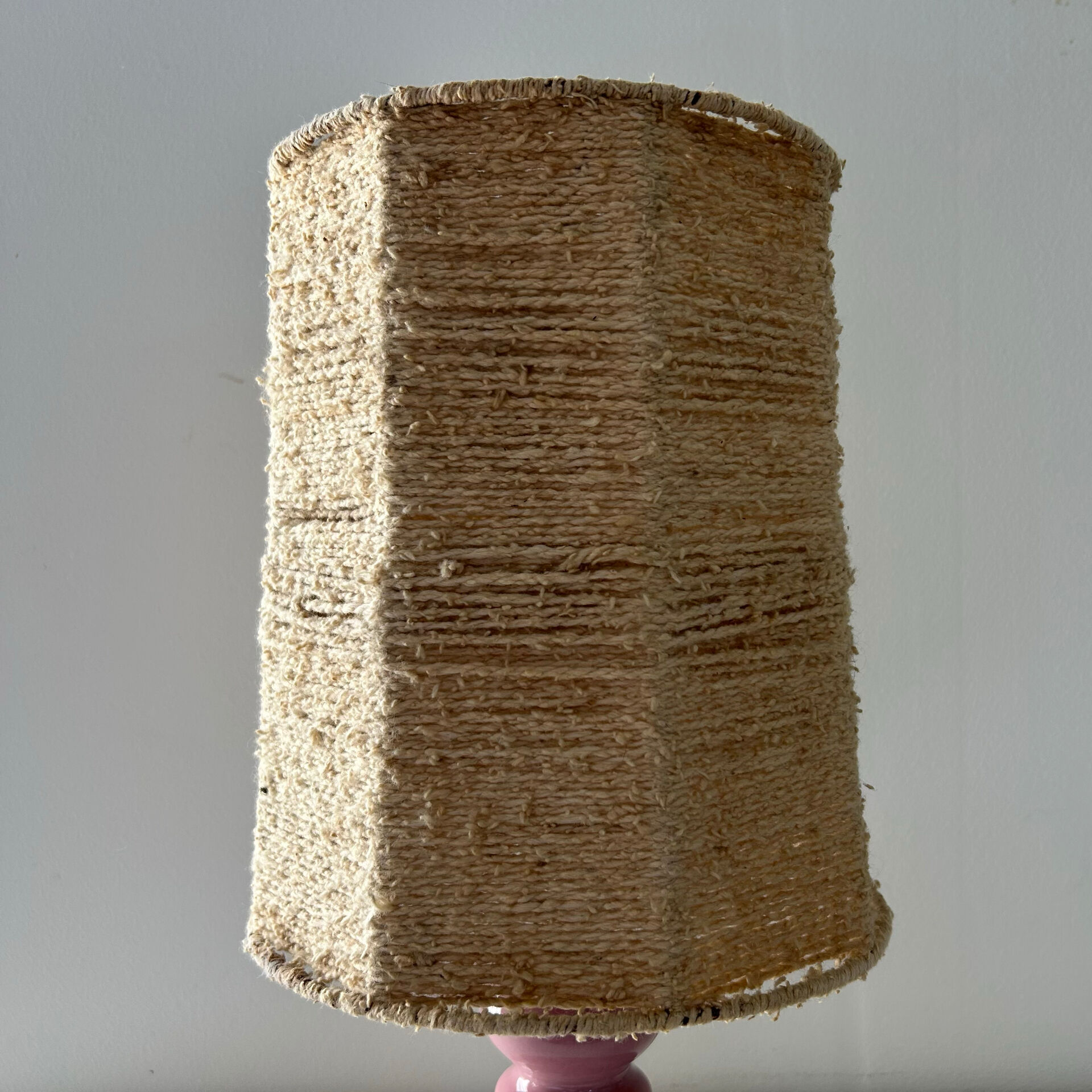 Bohemian lamp in ceramic and wool