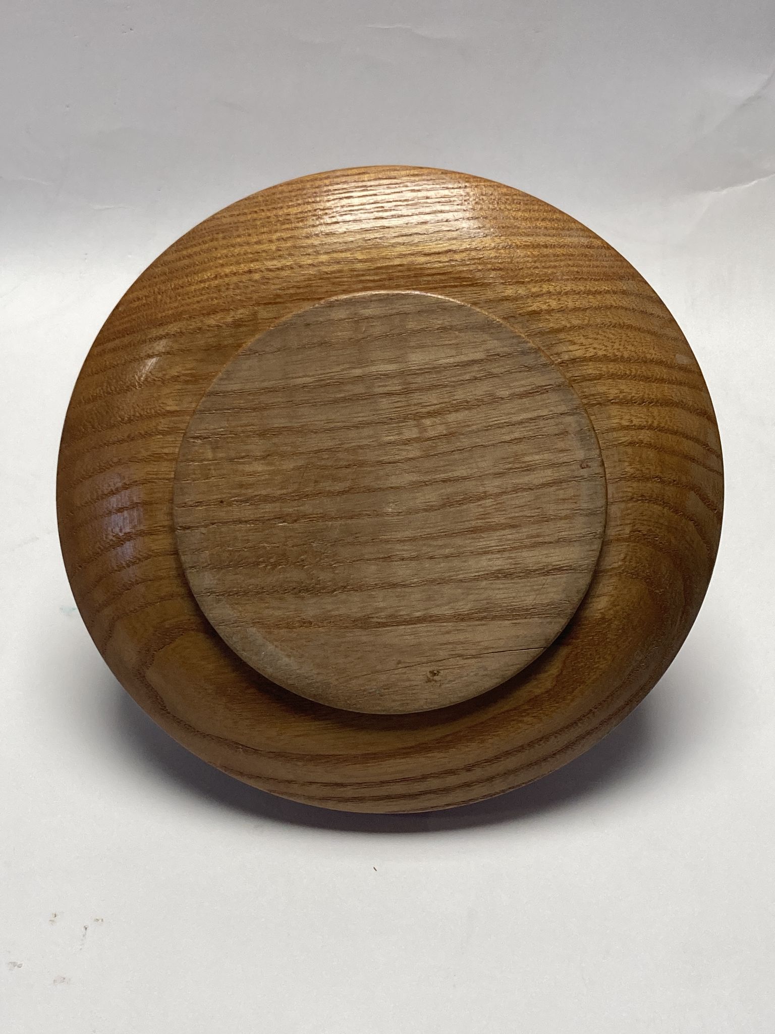 Dutch modernist wood turnt container or pot