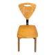 Chaise italienne année 80, en bois et métal