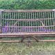 Vintage rattan bench from the 60s